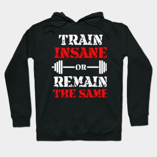 Train insane or remain the same Hoodie